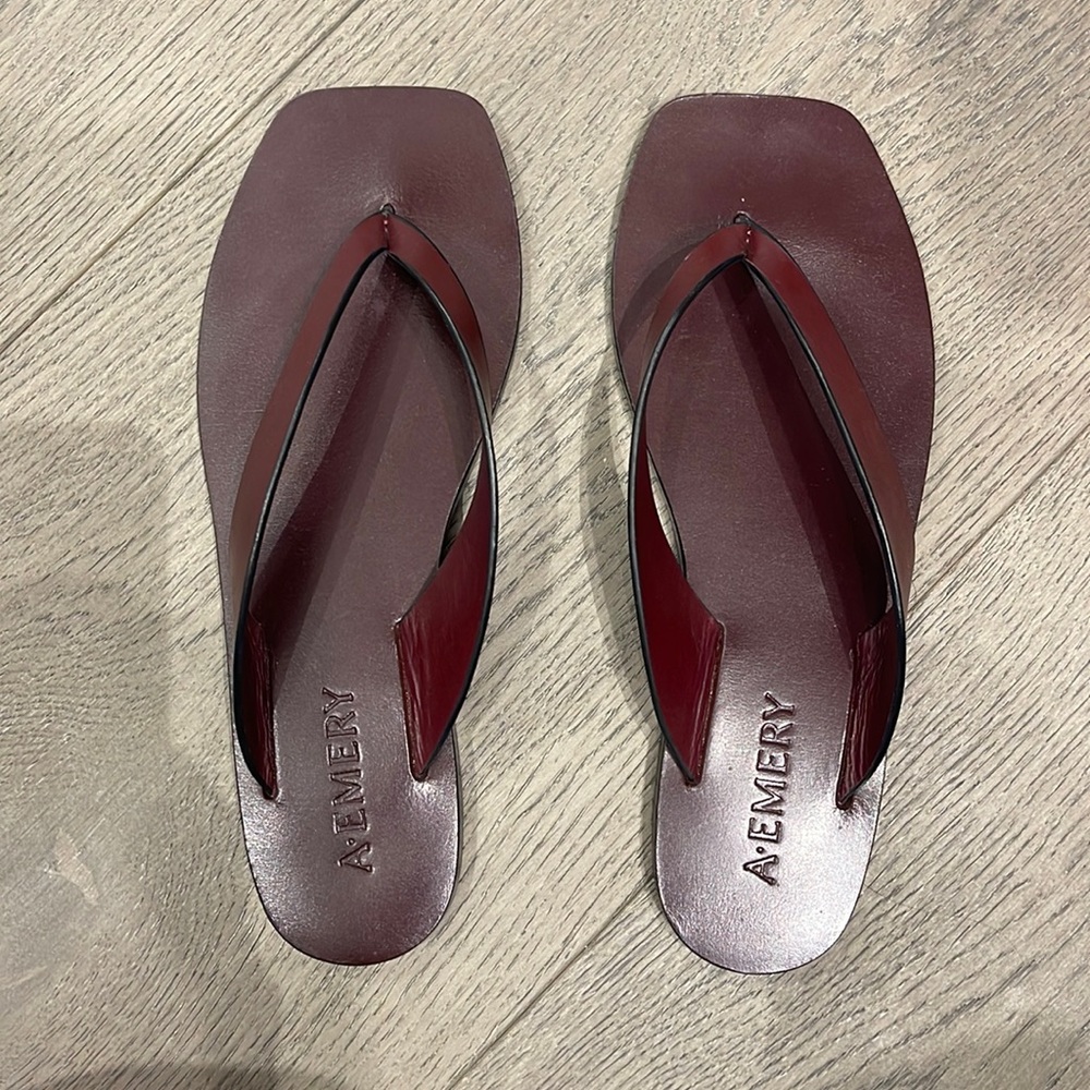 A.Emery Kinto Sandals | Burgundy. Size 37. Worn a few times. No box